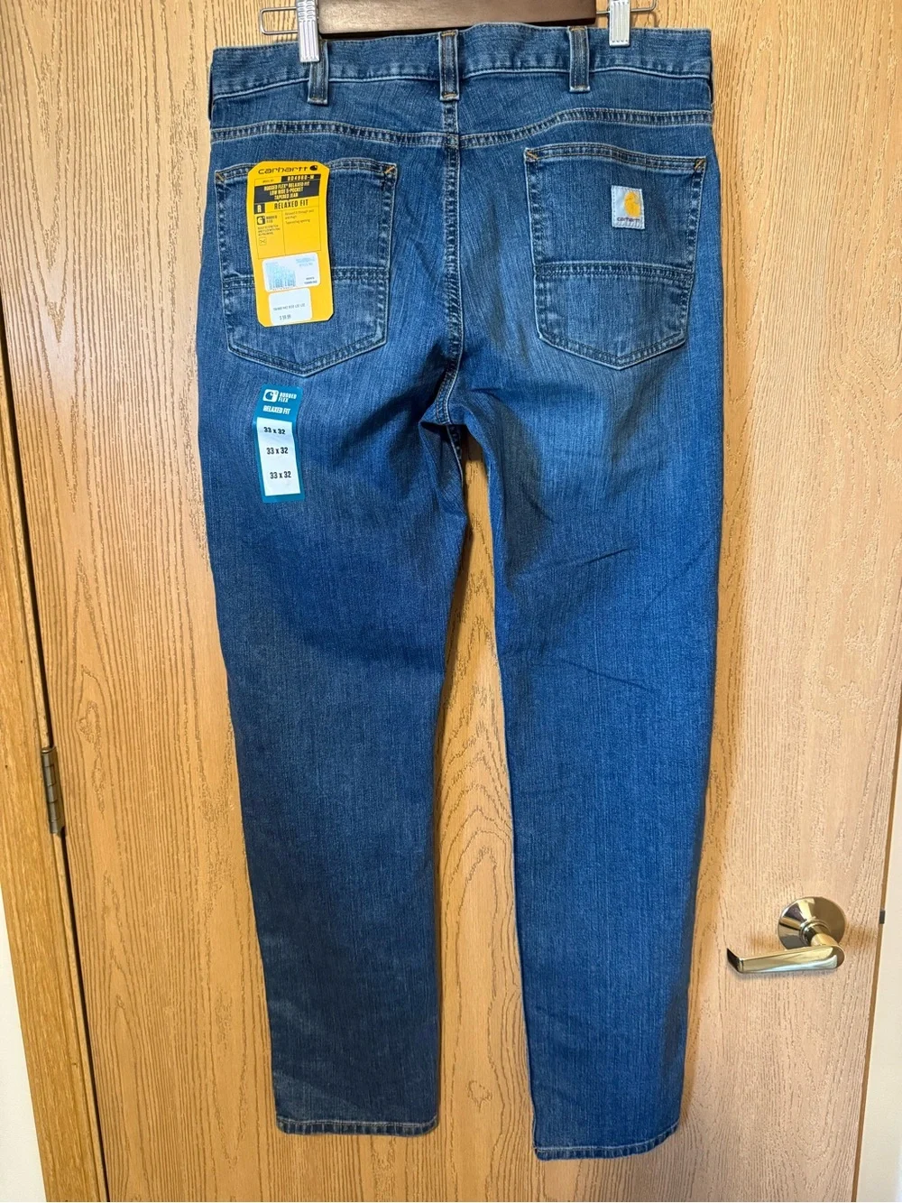Carhartt Men's Relaxed Straight Jeans in Medium Blue Wash